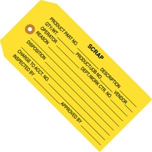 4 3/4 x 2 3/8" - "Scrap" Inspection Tags