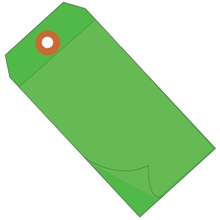 6 1/4 x 3 1/8" Green Self-Laminating Tags