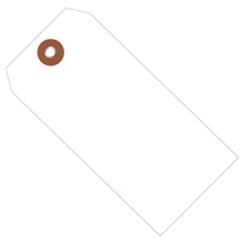 4 3/4 x 2 3/8" White Plastic Shipping Tags