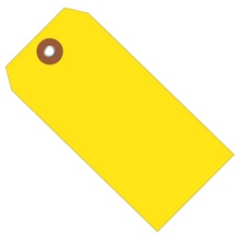 4 3/4 x 2 3/8" Yellow Plastic Shipping Tags