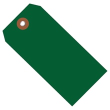 4 3/4 x 2 3/8" Green Plastic Shipping Tags