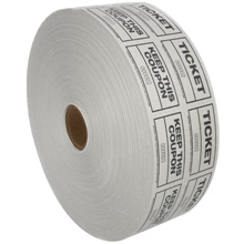 2” x 1 3/4” White Coupon/Raffle Tickets