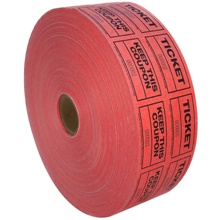 2” x 1 3/4” Red Coupon/Raffle Tickets
