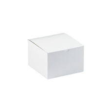 6 x 4 1/2 x 4 1/2" White Gift Boxes