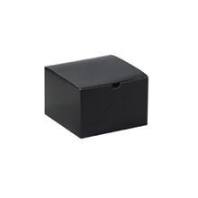 6 x 6 x 4" Black Gloss Gift Boxes