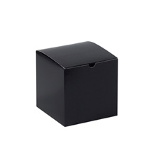 6 x 6 x 6" Black Gloss Gift Boxes