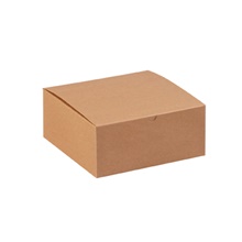 8 x 8 x 3 1/2" Kraft Gift Boxes