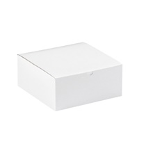 8 x 8 x 3 1/2" White Gift Boxes