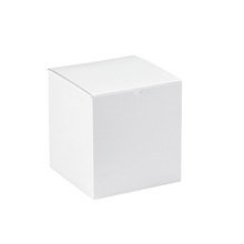 8 x 8 x 8 1/2" White Gift Boxes