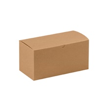 9 x 4 1/2 x 4 1/2" Kraft Gift Boxes