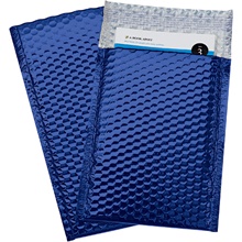 7 1/2 x 11" Blue Glamour Bubble Mailers