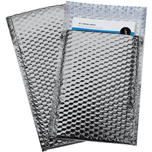 7 1/2 x 11" Silver Glamour Bubble Mailers