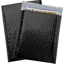 9 x 11 1/2" Black Glamour Bubble Mailers