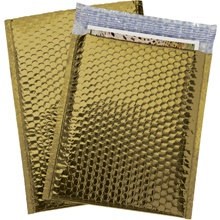 9 x 11 1/2" Gold Glamour Bubble Mailers