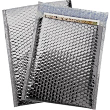 9 x 11 1/2" Silver Glamour Bubble Mailers