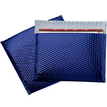 13 3/4 x 11" Blue Glamour Bubble Mailers