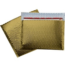 13 3/4 x 11 Gold Glamour Bubble Mailers