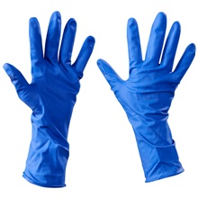 Latex Industrial Gloves Powder-Free w/Extended Cuff - Xlarge