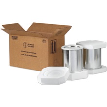 17 x 8 1/2 x 9 5/16" 2 - 1 Gallon Foam Haz Mat Shipper Kit