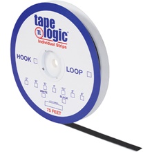 1 1/2" x 75' Black Hook Tape Logic® Individual Tape Strips