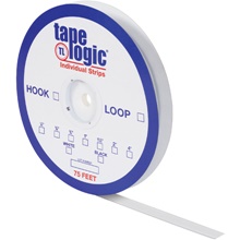 1/2" x 75' White Loop Tape Logic® Individual Tape Strips