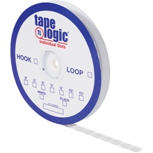 3/8" White Loop Tape Logic® Individual Tape Dots