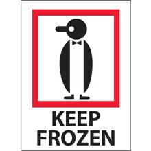 3 x 4" - "Keep Frozen" Labels