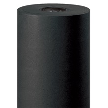 24" - 50 lb. Black Kraft Paper Rolls