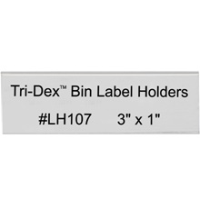 3 x 1" Tri-Dex™ Bin Label Holders