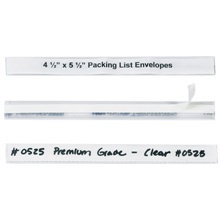 1/2 x 6" Hol-Dex® Self-Adhesive Plastic Label Holders