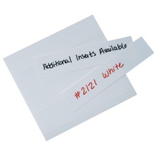 1 1/4 x 6" Plastic Label Holder Insert Cards