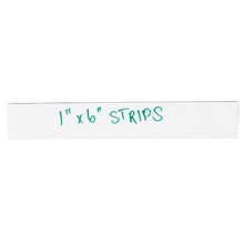 1 x 6" White Warehouse Labels - Magnetic Strips