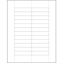 11/16 x 3" Plastic Label Holder Insert Cards