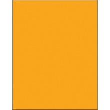 8 1/2 x 11" Fluorescent Orange Removable Rectangle Laser Labels
