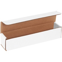 10 x 2 x 2" White Corrugated Mailers