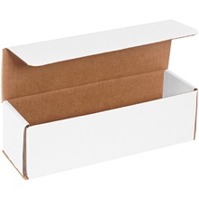 10 x 3 x 3" White Corrugated Mailers