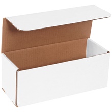 10 x 4 x 4" White Corrugated Mailers