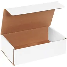 10 x 6 x 3" White Corrugated Mailers