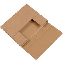 10 1/4 x 8 1/4 x 1 1/4" Kraft Easy-Fold Mailers