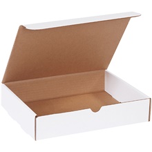 11 1/8 x 8 3/4 x 2 5/16" White Literature Mailers