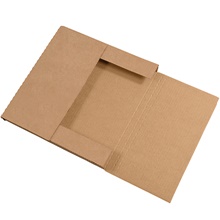 12 1/2 x 12 1/2 x 1" Kraft Easy-Fold Mailers