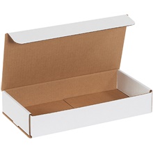 12 x 6 x 2" White Corrugated Mailers