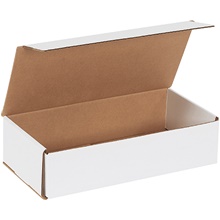 12 x 6 x 3" White Corrugated Mailers