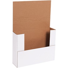 12 x 9 x 3" White Easy-Fold Mailers