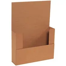 12 1/8 x 9 1/8 x 3" Kraft Easy-Fold Mailers