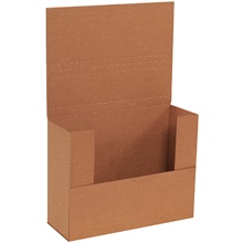 11 1/8 x 8 5/8 x 4" Kraft Easy-Fold Mailers