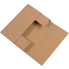 12 1/8 x 9 1/8 x 2" Kraft Easy-Fold Mailers