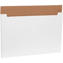 36 x 24 x 1" White Jumbo Fold-Over Mailers