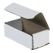 6 x 3 5/8 x 2" White Corrugated Mailers