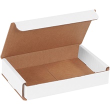 6 x 4 x 1" White Corrugated Mailers